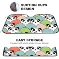 thumbnail image 4 of Car Windshield Sunshade Blocks Cute Panda Colorful Sun Visor Protector Foldable Sun Shield For Vehicle Car Truck SUV Van 55x27.5 inches Keep Vehicle Cool, 4 of 6