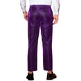 thumbnail image 3 of INSPIRE CHIC Glitter Pants for Men's 70s Disco Metallic Trousers Straight Leg Party Sequin Pants 30 Purple, 3 of 5