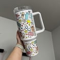 thumbnail image 3 of Nurse Life 40oz Tumbler: Sublimated Stainless Steel Quencher, 3 of 3