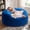Blue, variant on Fulsmile Bean Bag Chair for Adults Stuffed with Memory Foam, Compressed Fluffy Lazy Sofa with Machine Washable Velvet Cover,5FT Oversized Gray Bean Bag for Reading Gaming Recumbency, 50"x 24"
