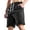 Black, variant on hlysgo Men's Baggy Shorts Wide Leg Loose Fit Elastic Waist Shorts Y2K Style Hem Basketball Short with Pockets Black,2xL