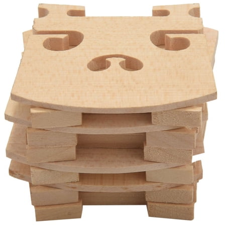 10PCS Type Maple Violin Bridge For 1/8 & 1/4 1/2 3/4 4/4 Bridges Parts Stringed Instruments