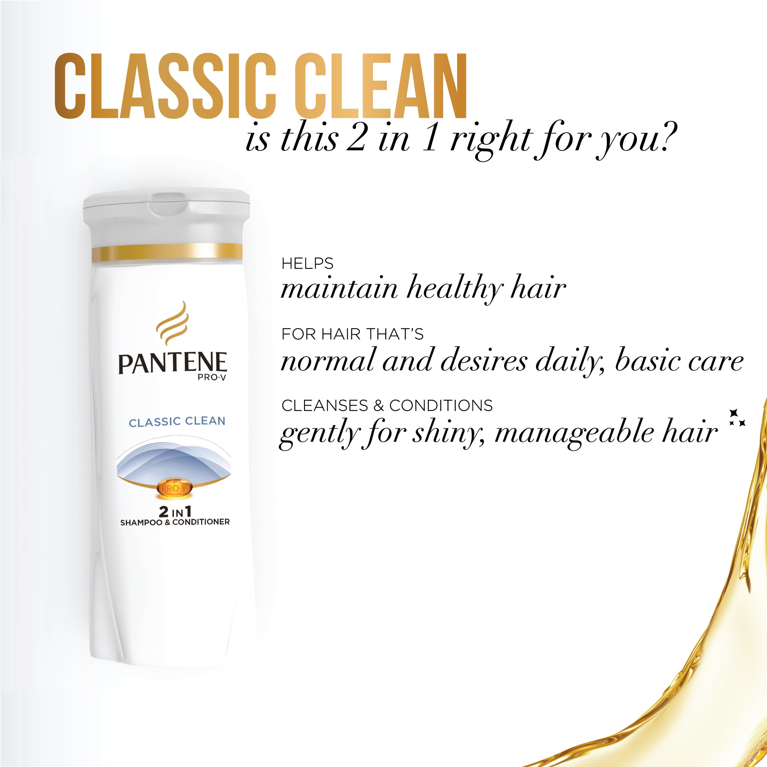 Pantene Pro-V Classic Clean 2in1 Shampoo and Conditioner 21.1 fl oz