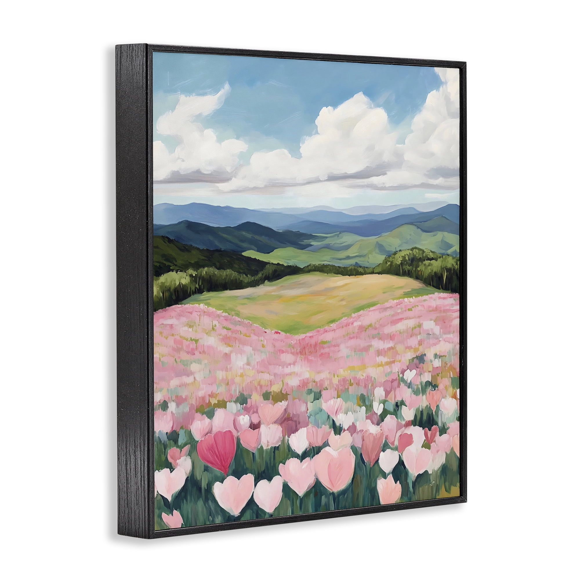Stupell Industries Blush Pink Poppy Field Black Framed Giclee Art, design by The Prints Vibe