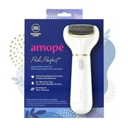 Amop Pedi Perfect Electronic Foot File with Diamond Crystals, Removes Hard & Dead Skin, 1Ct