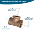 thumbnail image 4 of Everflow Supplies Tee de latón de 2 pulgadas, 4 of 4
