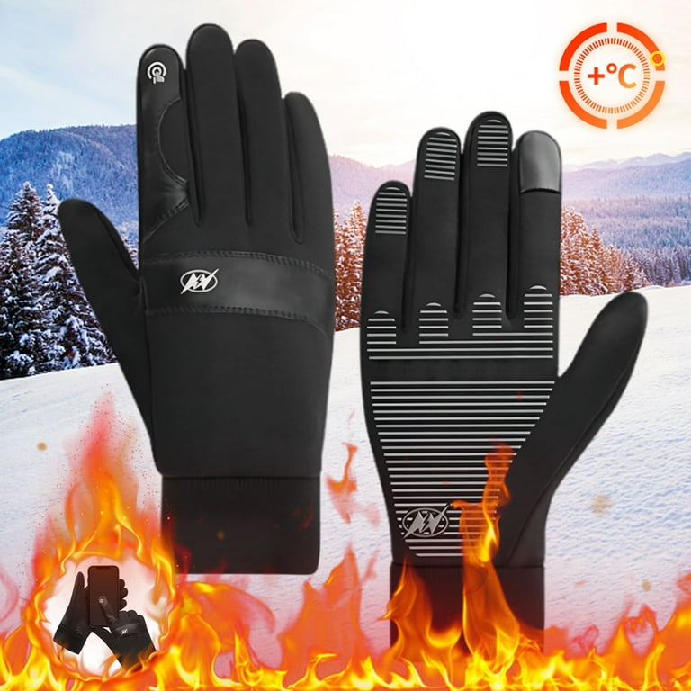 heated gloves for bicycle riding Lwlmwt USB Heating Gloves,Outdoor Cycling Fleece Windproof Warm  Gloves,Charging Full-finger Touch Screen Heating Gloves,for Motorcycle  Racing Skiing
