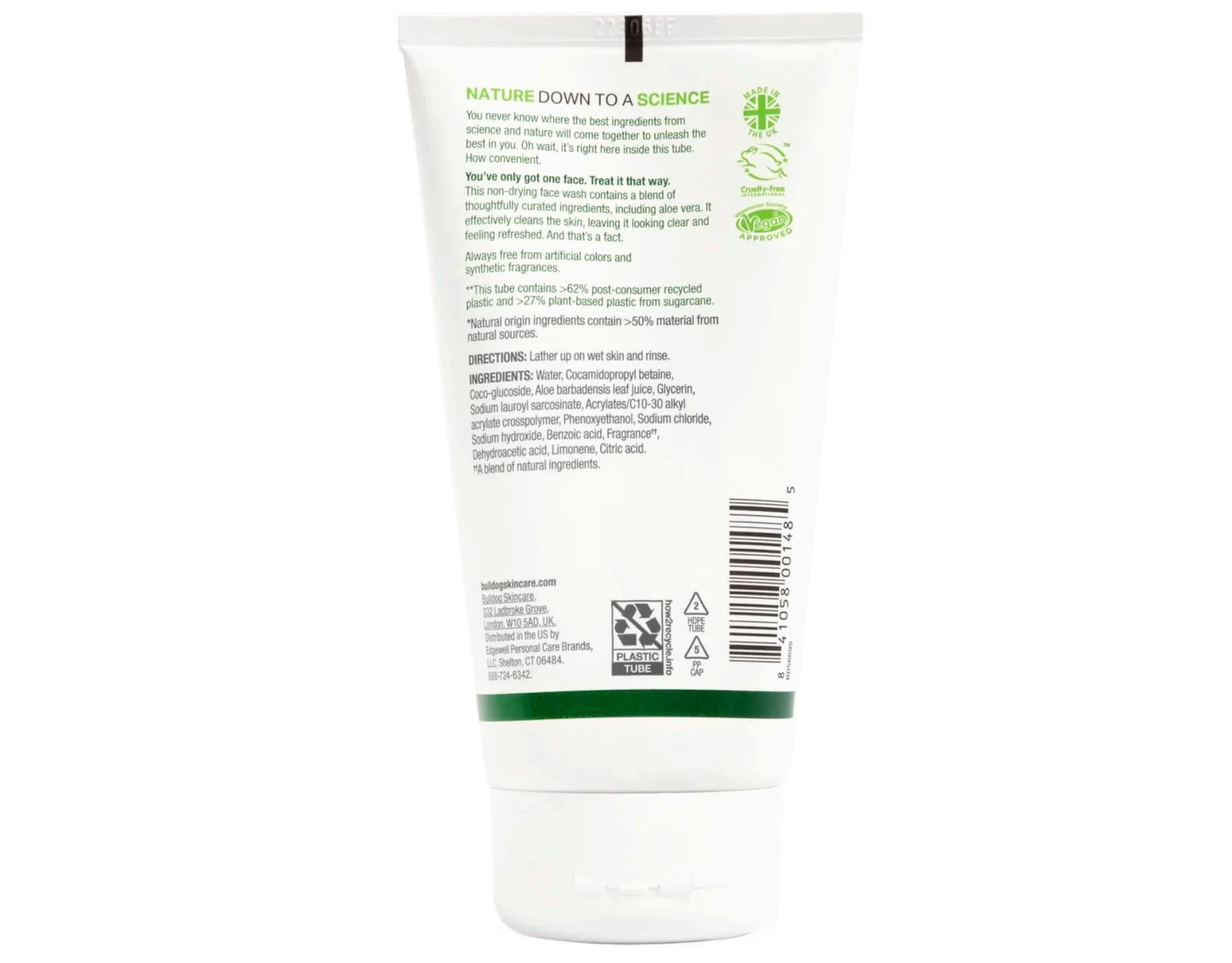 Bulldog Skincare for Men Original Face Wash, 5 Oz, 3 Pack