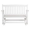 thumbnail image 4 of Shineco 4215WT Torrey Causeuse Berçante d'Extérieur, Blanc, 4 of 5