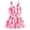 Pink, variant on REDARER Girls One Piece Swimsuit: Cut Out Design, Strawberry Floral Print, Summer Casual Beach Sport Bathing Swimwear,5-6 Years