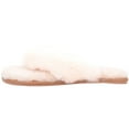 thumbnail image 5 of Womens Genuine Full Sheepskin Slip On Toe Post Flip Flop Slider Slippers - Apricot - US 6, 5 of 7