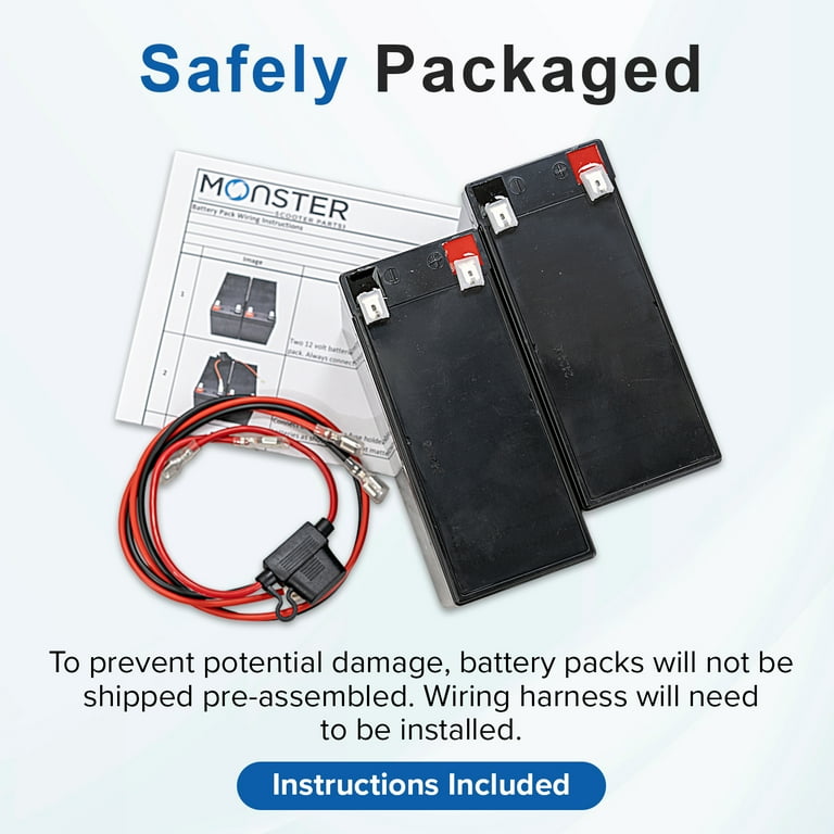 AlveyTech Premium 24 Volt 2.3 Ah Battery Pack for The Razor Crazy