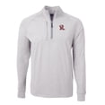 thumbnail image 2 of Men's Cutter & Buck  Heather Gray Frisco RoughRiders Adapt Eco Knit Heather Big & Tall Quarter-Zip Pullover Top, 2 of 3