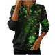 thumbnail image 3 of TaTaai Women's St. Patrick's Day Print Long Sleeve Sweatshirt Fashion Loose Round Neck Casual Top Soft Comfortable for Daily Home Office Streetwear Spring Fall Winter Gift, 3 of 5