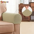 thumbnail image 5 of Spencer 2 Pieces Stretch Fabric Armrest Covers Anti-Slip Sofa Arm Chair Slipcovers Furniture Protectors for Recliner Sofa "Yellow", 5 of 6