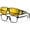 A01 Gray Frame/ Yellow Lens Night-vision Glasses, variant on Women's Wrap Around Night Vision Yellow Lens Glasses, Fit Over Prescription Glasses, Anti-Glare for Night Driving, Ergonomic Frame, Comes with Case & Cloth