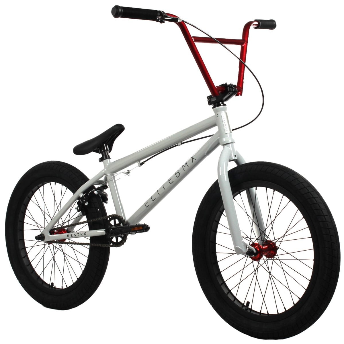 Elite BMX  Bike  Destro 20 Light Grey Red Walmart com 