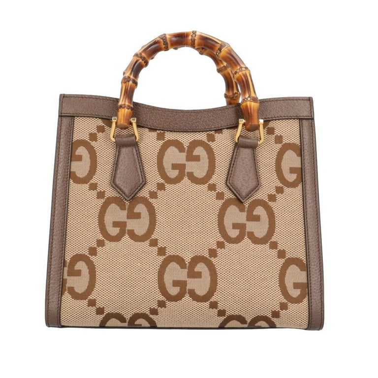 Pre-Owned Gucci Jumbo GG Bamboo Mini Tote Diana Shoulder Bag