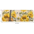 thumbnail image 7 of Beige Music Sunflower Guitar Pattern Kitchen Rug Mat,Kitchen Runner Rugs Non Skid Washable,Decorative Kitchen Floor Mats for Kitchen,Sink,Laundry,17"x47.2", 7 of 7