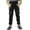 Black, variant on liyiyiyia Kids Boys Ski Pants Fleece Lined Hiking Snow Softshell Pants Girls Waterproof Elastic Waist Warm Insulated Trousers Black 10-12 Years