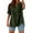 Green, variant on Lixiuxyad Summer Shirts Women's V Neck Button Down Shirt Casual Summer Tops With Side Slit