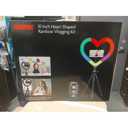 Sunpak 10 Rainbow Heart-Shaped Vlogging Kit