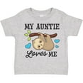 thumbnail image 3 of Inktastic My Auntie Loves Me with Sloth and Hearts Boys or Girls Toddler T-Shirt, 3 of 5