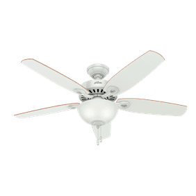 Hunter 52 Pro S Best White Ceiling Fan With Light Kit And Pull Chain