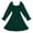 Dark Green, variant on Bmisegm Girls' Dresses Square Neck Long Sleeve Puff Ruffle Hem Tie Waist A Line Swing Dress Casual Girls Dress 10-11 Years
