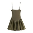 thumbnail image 2 of Vestido de gasa con volantes y patchwork para mujer: elegante atuendo para fiestas de verano y bodas, 2 of 3