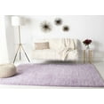 thumbnail image 3 of SAFAVIEH August Carlene Solid Plush Shag Area Rug, Lilac, 4' x 4' Square, 3 of 8