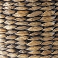 thumbnail image 6 of happimess SAT1000B Bhola 18" Hourglass Handwoven Hyacinth Storage Accent Table with Lid, Brown Wash, 6 of 9