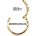 thumbnail image 2 of Cz Hinged Hoop Ring 20G 18G 16G 5/6/7/8/9/10/12Mm Opal Surgical Steel Conch Daith Rook Cartilage Tragus Helix Earrings Septum Clicker Ring Nose Piercing Jewelry[o1649], 2 of 2