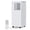 White, variant on Lumiparty 8000 BTU Portable AC Unit, 3-in-1 Air Conditioner with Remote, Cools Up to 350 Sq Ft, Sleep Mode, Dehumidifier, Fan, 24H Timer, Black
