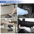 thumbnail image 6 of Foot Rest for Under Desk at Work 4-Level Height Adjustable, Ergonomic Foldable Footrest for Office, Gaming,Computer, Soft & Removable Pad Desk Foot Stool Suitable for All Seasons (Gray), 6 of 14