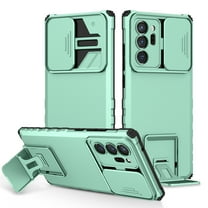 Case for Samsung Galaxy Note 20 Ultra 6.9 inch, Luxury Slide Lens Cover Shockproof Drop Protection Kickstand Holder Ultra Slim Lightweight Phone Case Cover for Samsung Galaxy Note 20 Ultra,Mint