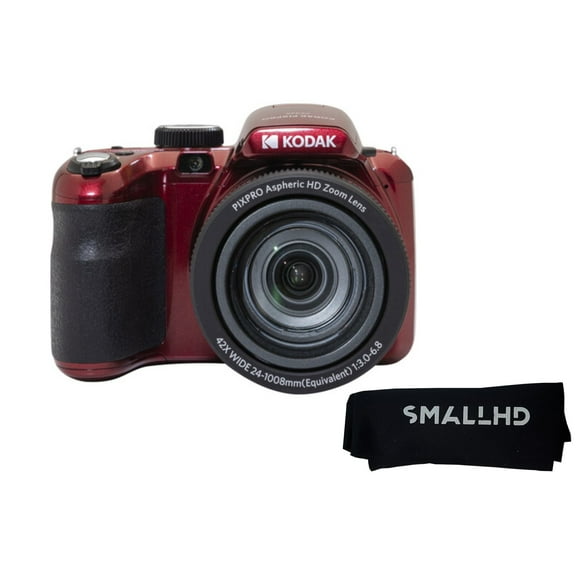 KODAK PIXPRO AZ425-RD 20MP Digital Camera 42X Optical Zoom 24mm Wide Angle 1080P Full HD Video Optical Image Stabilization Li-Ion Battery 3" LCD Vlogging Camera (Red)