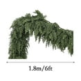 thumbnail image 3 of 6FT Christmas Garland, Real Touch Green Cedar Garland for Christmas Decorations, Artificial Greenery Garland for Table, Mantle, Wall, Indoor, Outdoor Holiday Decorations, 3 of 9