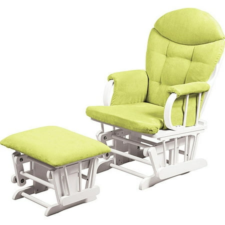 Delta - Glider and Ottoman, White