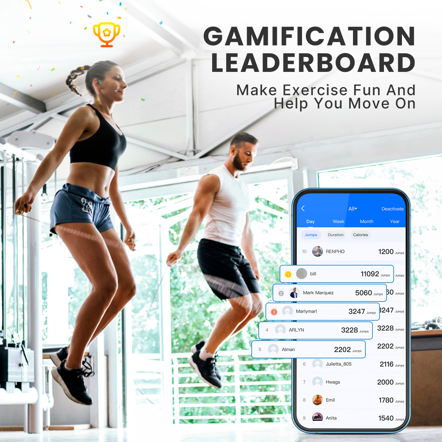 Renpho Smart Jump Rope with App Data Analysis photo 7