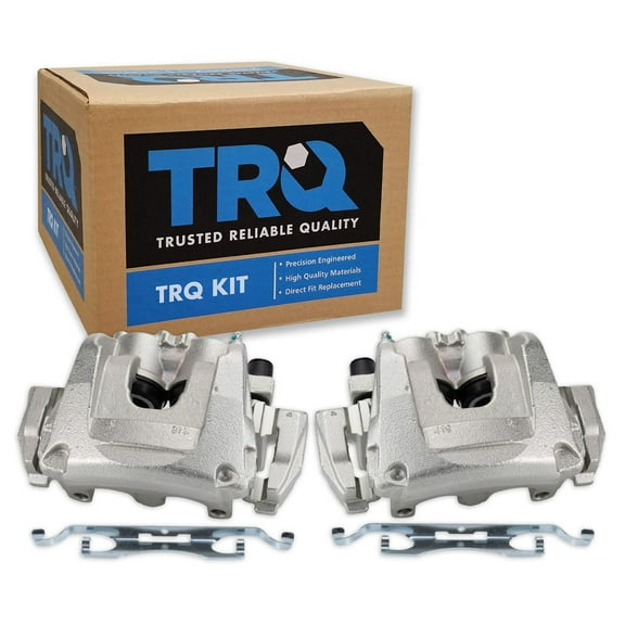 TRQ Front Brake Caliper Set Compatible with 2015-2018 Ford Edge