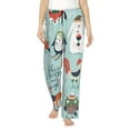 thumbnail image 2 of Lsque Christmas Winter Animals Print Women's Pajama Pants, Lounge Pant - Comfortable Home Wear,Elastic Waistband, Stylish Design-XX-Large, 2 of 9