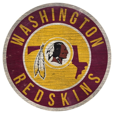 Washington Redskins Neon Sign - Washington Redskins 12'' x 12'' State Circle Sign - No Size