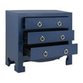 thumbnail image 3 of SAFAVIEH Dion Classic Solid 3 Drawer Chest, Lapis Blue/Gold Handles, 3 of 10