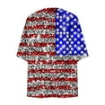 thumbnail image 4 of UVEASISHA USA Flag Kimono for Women 4th of July Cover Up Lightweight Chiffon Cardigan Independence Day Summer Casual Outfits Multicolor#11 M, 4 of 4