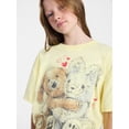 thumbnail image 4 of Weekend Academy Girls Oversized Graphic Tee with Short Sleeves, Sizes 4-18, 4 of 5