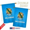 thumbnail image 3 of Breeze Decor 08131 States Oklahoma 2-Sided Vertical Impression House Flag - 28 x 40 in., 3 of 4