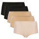 thumbnail image 1 of Chantelle Ladies Waist Brief Paquete de 5 - Suave, sin costuras, algodón, Talla Única Negro/Nude/Creme 36-44, 1 of 4
