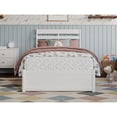 thumbnail image 2 of Emelie Twin Wood Platform Bed with Panel Footboard and Storage Drawers in White, 2 of 10