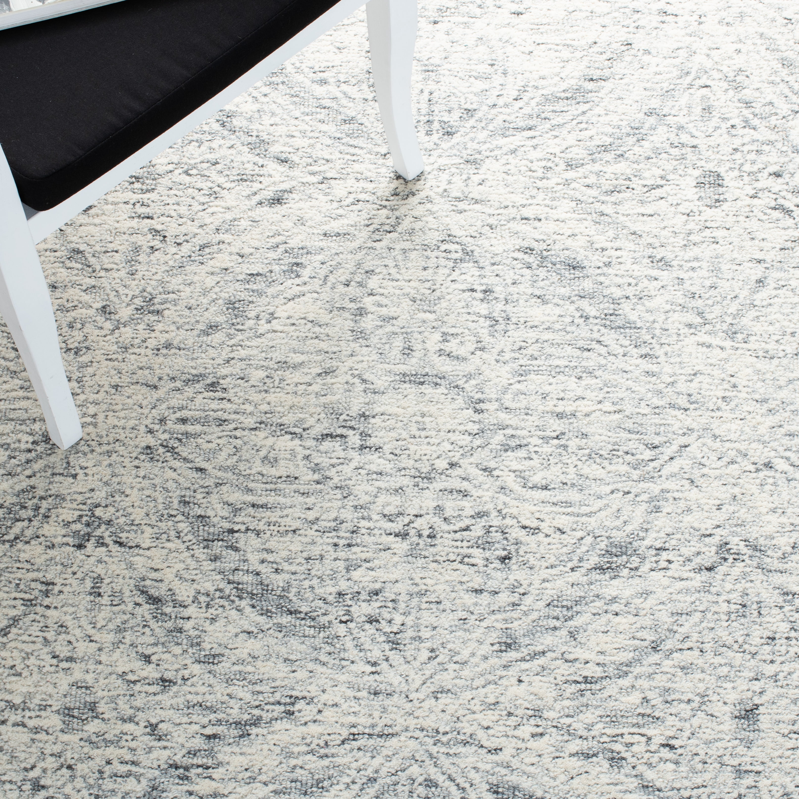 SAFAVIEH Metro Leilah Geometric Area Rug, Natural/Light Grey, 3' x 5'